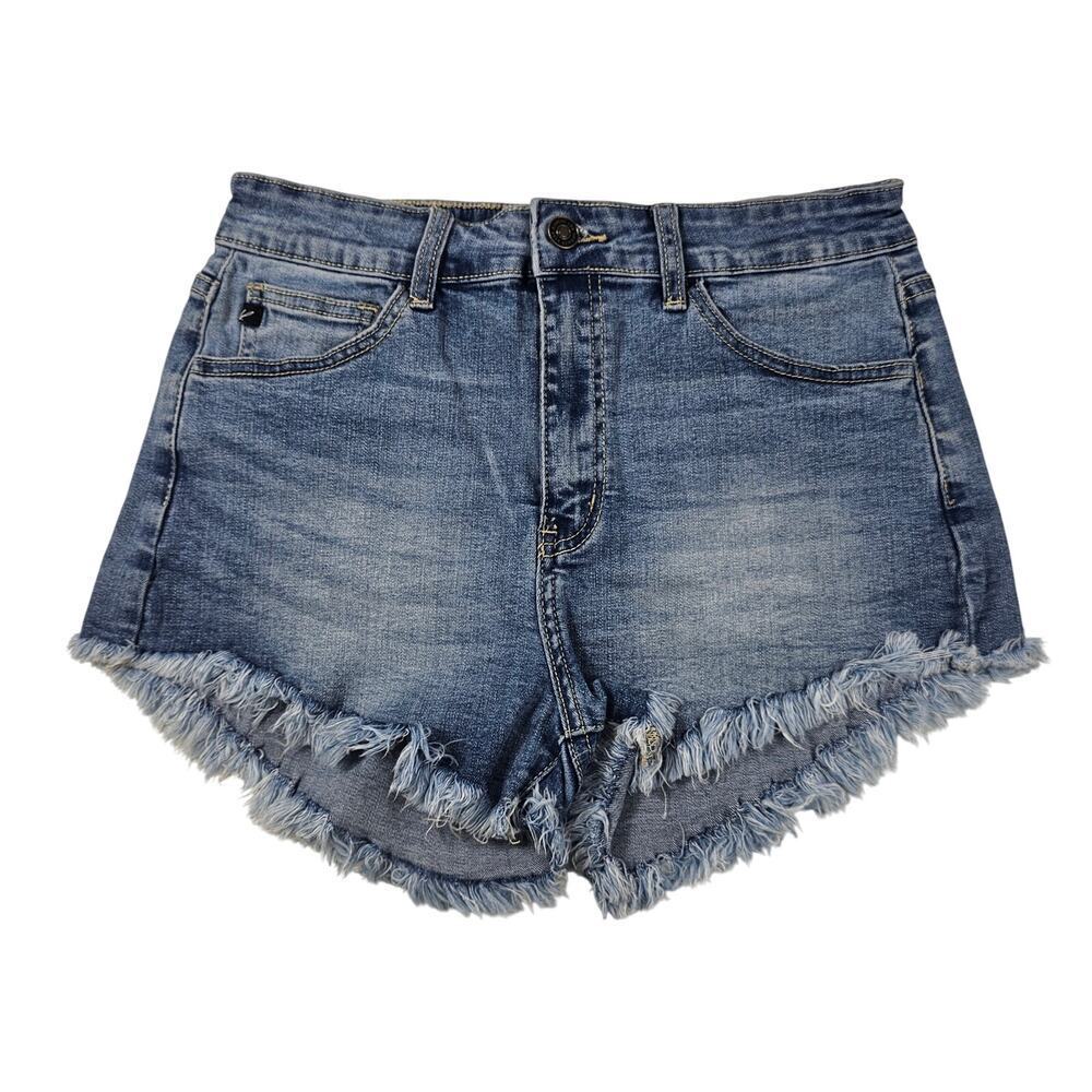 KanCan High Rise Denim Cut Off Style KC6033L Shorts Fray Hem 11 / 29 90s